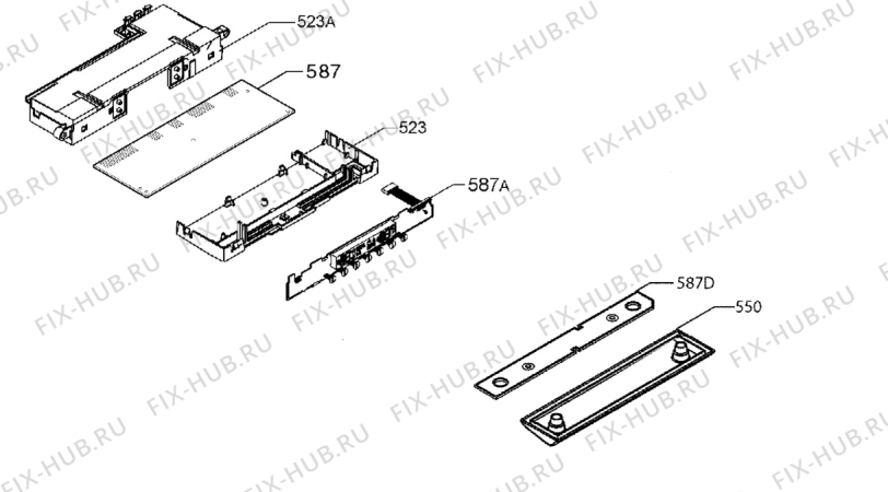 Взрыв-схема холодильника Husqvarna Electrolux QRT4630X - Схема узла Diffusor